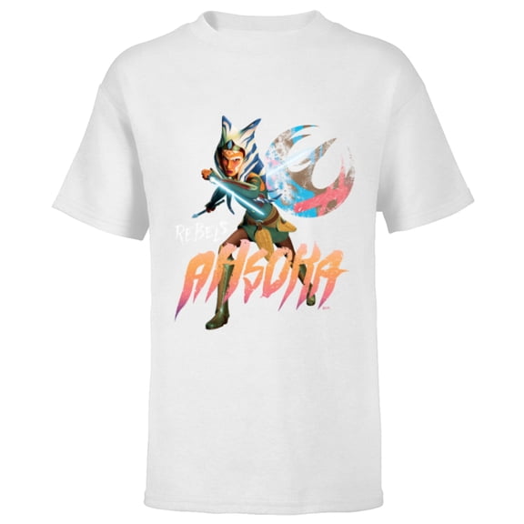 Star Wars Rebels Ahsoka Tano - Short Sleeve T-Shirt for Kids - Customized-White