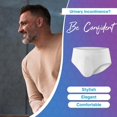 thumbnail image 3 of PROTECHDRY Washable Incontinence Cotton Underwear for Men Brief with Front Absorbent Protection, for Light/Moderate Incontinence, 3 of 12