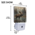 thumbnail image 4 of Elk at Water Edge in Forest Night Light 2 Pack LED Nightlight Plug into Wall Dusk to Dawn Sensor Soft White, 4 of 7