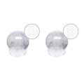 thumbnail image 3 of Yuarrent 10/Set Soporte de exhibición de acrílico Bola de cristal Canicas de vidrio Base de piedra Pequeño 2piezas Medio, 3 of 6