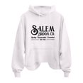 thumbnail image 4 of Baqcunre Sweaters For Women Women's Co.Quality.. Est 1692 Letter Printed Loose Hooded Sweater Women Sweatshirt Fall Outfits Women Trendy White 3XL, 4 of 4
