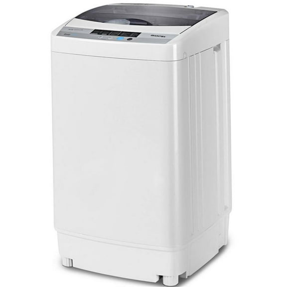Pemberly Row Portable Compact Washing Machine 1.34 Cu.ft Spin Washer Drain Gray