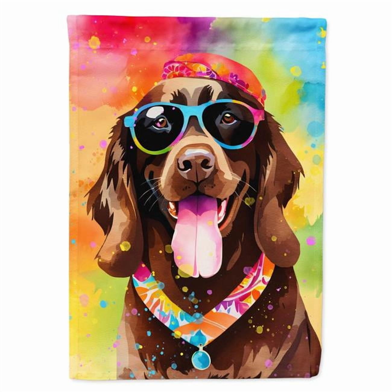 Chihuahua Hippie Dawg Garden Flag 11.25 in x 15.5 in
