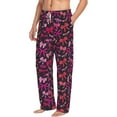 thumbnail image 6 of Logiee pink ribbon bows Print Pajama Pants for Men,Men’s Pajama Bottoms,Mens PJ Pants with Pockets & Button Fly-Medium, 6 of 6