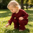 thumbnail image 4 of Mnyotv Girls Cute Red Bow Long Sleeve Tops and Flared Pants Toddler Baby Girl Fall Clothes Size 2-3 Years, 4 of 7