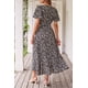 thumbnail image 3 of Vestido PRETTYGARDEN Bohemio Floral Cruzado con Cinturón XXL, 3 of 7