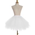 thumbnail image 2 of Assorted Colors Short Tulle Ballet Tutu Skirt Petticoat, 2 of 5
