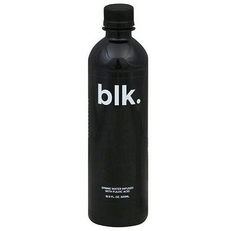 blk. Fulvic Trace Mineral Infused Water, 16.9 fl oz, (Pack of 12)