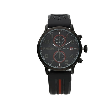 New Maserati Epoca 43 mm Chronograph Black Dial Mens Watch R8871618005