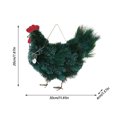 thumbnail image 3 of Teissuly 11 Inch Rooster Wreath Artificial Branch Leaf Wreath Front Door, Seasonal Handmade Wreath Wall Door Hanging Christmas Wreath for Home Outdoor Garden Teissuly WER202309201400, 3 of 5