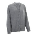 thumbnail image 4 of Cardigan Sweaters for Women 100% Cotton Button-Down Oversized Knit Outerwear Fall Tops for Women 2025, 4 of 9