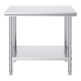 thumbnail image 1 of KFFKFF Metal Prep Station, Dimensions 35 x 24 x 31 Inch, Can Hold Up To 700 lbs, Robust Stainless Steel Construction, Features 3 Height Adjustment Options, Ideal for Kitchen, Garage, Restaurant, 1 of 9