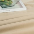 thumbnail image 3 of DaDa Bedding Luxury Soft Cotton Beige Fitted Bed Sheet & Pillow Cases Set (JHW-546-Fitted), 3 of 7