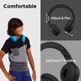 thumbnail image 2 of ¡Nuevo! LilGadgets Connect + PRO Kids Premium Volume Limited auriculares con cable con SharePort y micrófono en línea (niños) - Negro, 2 of 3