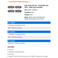 thumbnail image 2 of Rear Brake Pad Set - Compatible with 2003 - 2008 Isuzu Ascender 2004 2005 2006 2007, 2 of 2