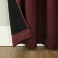 thumbnail image 5 of Sun Zero Malmo 1-Piece Theater Grade Extreme 100% Blackout Rod Pocket Curtain Panel, 52"X84", Wine Red, 5 of 9