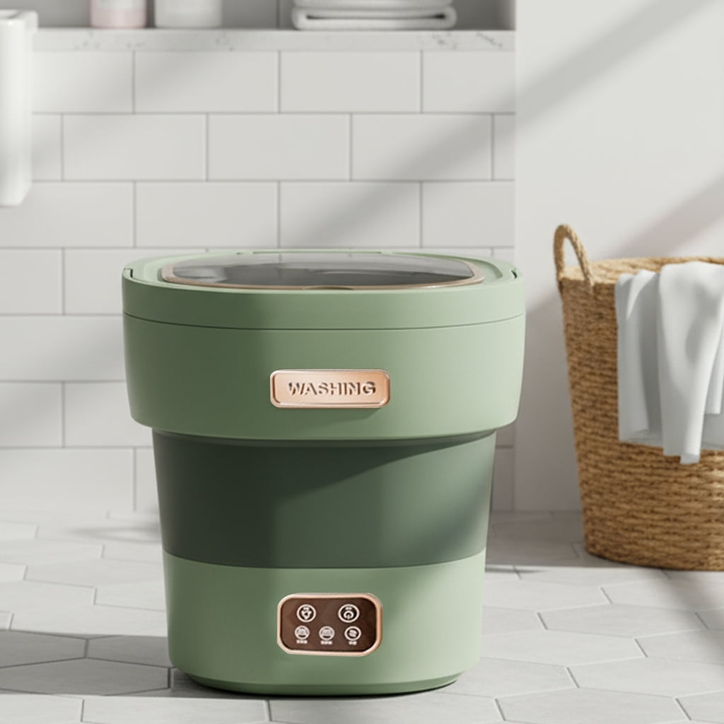 PatungKu Miniss automatic washing machine, 12L travel washing machine with Turn dry function, noise reduction cleaning, suitable for underwear and socks