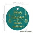 thumbnail image 6 of Inkdotpot Pack Of 50 Real Gold Foil Paper Tags Merry Christmas & Happy Holiday Favor Hang Tags, 6 of 6