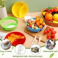 thumbnail image 4 of 6Pcs Snack and Dip Bowls, Plastic Chips Serving Bowls Anti Soggy Divided Bowl Stackable Dish Microwave and Dishwasher Safe Container for Chips, Dips Snacks Salsa Salad Nuts(Multicolor), 4 of 7