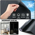 thumbnail image 2 of Total Blackout Window Film 100% Light Blocking Room Darkening Static Cling Cover, 2 of 6