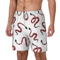thumbnail image 2 of Balery Red Snake Mens Swim Trunks Swim Shorts for Men Quick Dry Inseam Beach Shorts with Compression Liner Pocket-3X-Large, 2 of 9