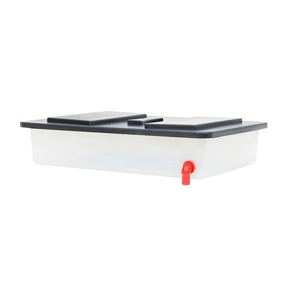 Hatching Time 2 Gallon Poultry Water Tank, ABS Plastic, Fits Chick Brooders Grow Out Pens Breeding Cages, Automatic Filtered Drinker System