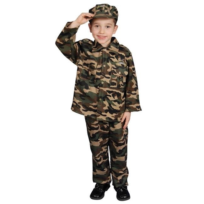 Deluxe Army Dress Up Costume Set - Toddler T2 - Walmart.com