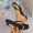 Black, variant on KIJBLAE Women's Square Toe Thong Low Heel Sandals, Open Toe Elegant Casual Slippers for Party Summer Black 36