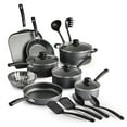 thumbnail image 1 of Tramontina PrimaWare 18 Pc Aluminum Nonstick Cookware Set – Steel Gray, 1 of 6