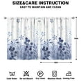 thumbnail image 2 of 2 PCS Botanical Bee Kitchen Curtains - 42x54 Inch Farmhouse Tier Window Treatment, Light Filtering Hummingbird Floral Panels, Romantic Vintage Style for Country Home Decor, 2 of 2