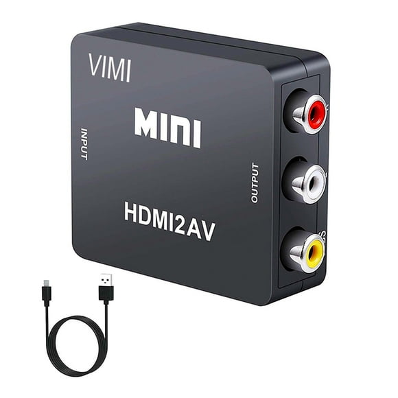 Convertidor De Imagen De Hdmi A Rca - Av Audio Video Adaptador Para Tv