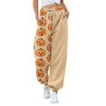 thumbnail image 2 of Yellow Womens Jogger Pajamas Pants Long Oversized, Halloween Pjs Pants, Comfortable Fuzzy, Funny Vintage Y2k, Festival Family 2XL, 2 of 4