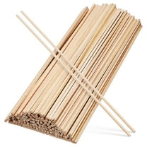 FOMIYES 150pcs Wood Sticks Hardwood Square Dowels Wooden Strips Crafts Projects Supplies