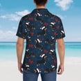 thumbnail image 6 of Haiem Christmas Dachshund Printed Hawaiian Shirt for Men - Men’s Casual Beach Summer Shirts - Stretch Fabric with Modern Fit-Medium, 6 of 9