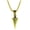 Golden, variant on Men Necklace Stainless Steel Bone Chain Hip Hop Cool High Gloss Gift Fashion Jewelry Spearhead Pendant Sweater Necklace for Daily