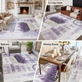 thumbnail image 6 of Purple Vintage Lavenders Large Area Rugs for Bedroom Living Room, Soft Non Slip Carpet Bedside Rug, Farmhouse Wooden Retro Art Rectangular Floor Cover Kitchen Accent Rug 5'x7' for Dining Room/Office, 6 of 9