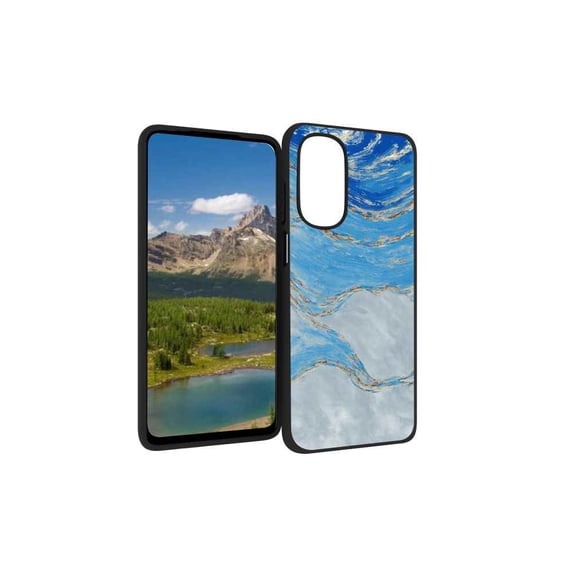 Blue-Marble-55 Phone Case, Degined for Motorola Moto G Stylus 5G 2022 Case Men Women, Flexible Silicone Shockproof Case for Motorola Moto G Stylus 5G 2022