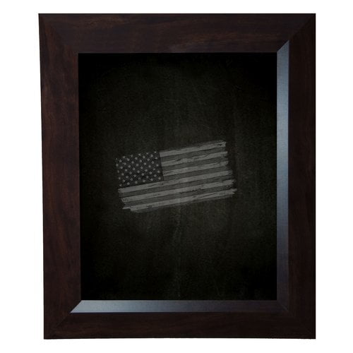 Rayne Mirrors Dark Walnut Chalkboard