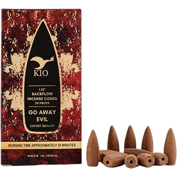 Incienso En Cono Cascada Reflujo Invertido Backflow Cones Relajación Budismo Meditación Yoga Pilates 50pzs