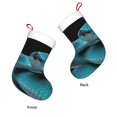 thumbnail image 3 of Yiaed Blue Viper Snake1 Print Christmas Stockings, Christmas Stockings Hanging Ornaments, Christmas Stockings for Family Christmas Holiday Decorations, 3 of 7