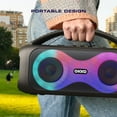 thumbnail image 3 of Okko Portable Bluetooth Speaker with LED Lights and Carrying Handle, Black, 3 of 9