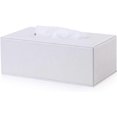 thumbnail image 2 of S Decorative Napkin Box Faux Leather Rectangular Tissue Box Cover (White L) White L, 2 of 3