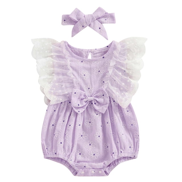 WEAIXIMIUNGChristmas Girls Sleeveless Pullover Romper Sweatshirt Bodysuits Romper 3-6 Months
