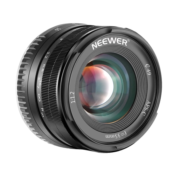 Neewer 35mm F1.2 Large Aperture Prime APS-C Aluminum Lens for Fuji X Mount Mirrorless Cameras X-A1 X-A10 X-A2 X-A3 X-AT X-M1 X-M2 X-T1 X-T10 X-T2 X-T20 X-Pro1 X-Pro2 X-E1 X-E2 X-E2s