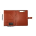 thumbnail image 4 of TOPRenddon Padfolio Organizer, Leather Planner Binder, 10.2 Inch Portfolio Folder for Documents, Letter Size Business Card Holder for Men&Women, 4 of 7