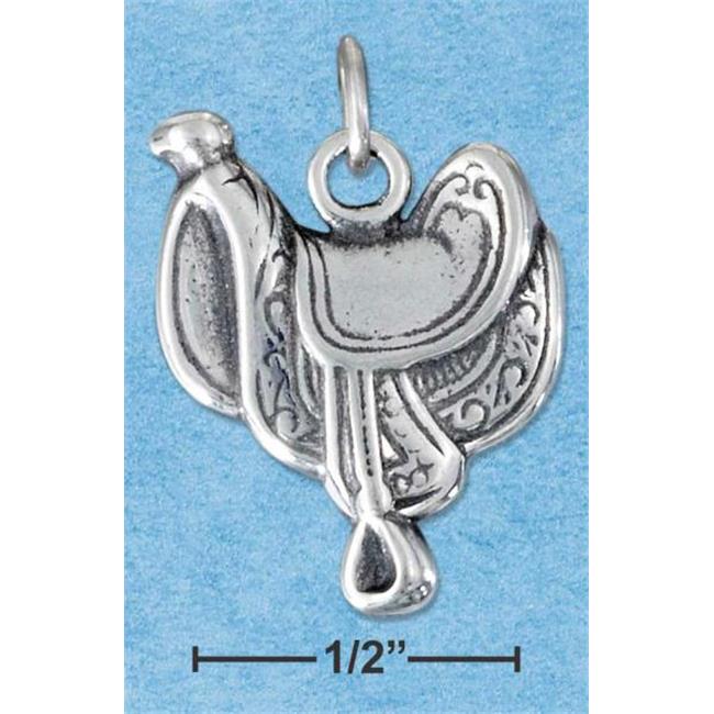 Goldia Sterling Silver Antiqued Horseshoe and Horse Head