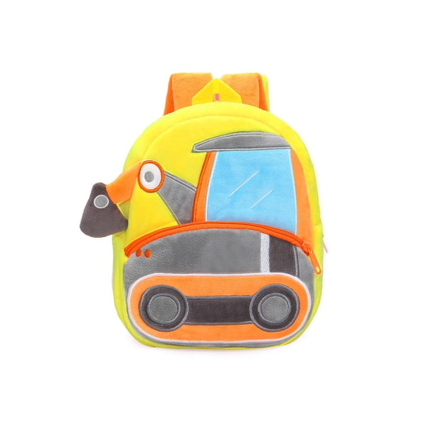 Minnieouse de felpa para niños, portátil, con dibujos animados, patrón automotriz colorido, cremallera, gran capacidad, bolsa para estudiantes, Mochilas Tipo 1 Minnieouse AP012903-01