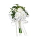 thumbnail image 3 of Bouquet de boda rosas blancas para la novia rosas artificiales flores falsas ramo de novia para fiesta día de San Valentín ducha de novia, 3 of 9