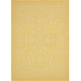 thumbnail image 3 of Unique Loom Allover Indoor/Outdoor Botanical Rug Yellow/Beige 7' 10" x 11' 4" Rectangle Border Traditional Perfect For Patio Deck Garage Entryway, 3 of 9