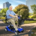 thumbnail image 6 of Morrean 4 Wheels Mobility Scooter, Electric Powered Wheelchair Device for Travel, Best Gift for Elderly, Blue, 6 of 14